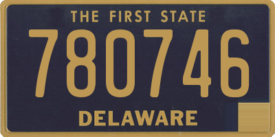 DE license plate 780746