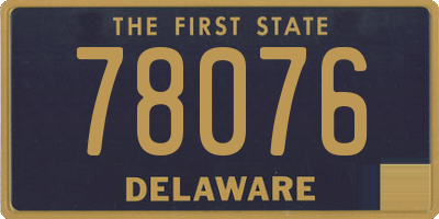 DE license plate 78076