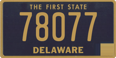 DE license plate 78077