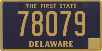 DE license plate 78079