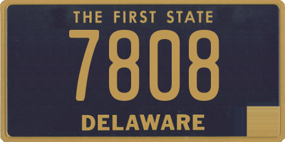 DE license plate 7808