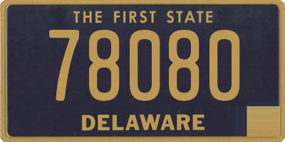 DE license plate 78080