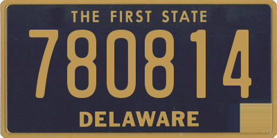 DE license plate 780814