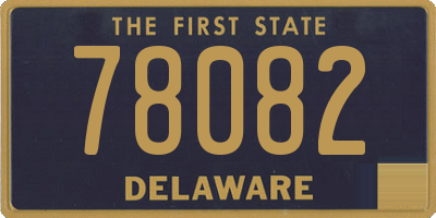 DE license plate 78082