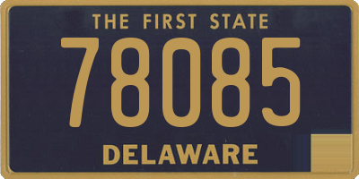 DE license plate 78085