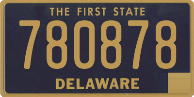 DE license plate 780878
