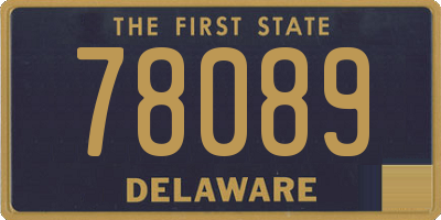 DE license plate 78089
