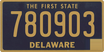 DE license plate 780903