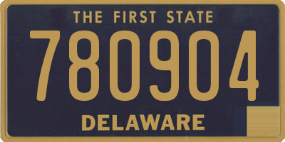 DE license plate 780904