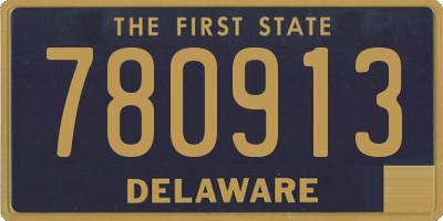 DE license plate 780913