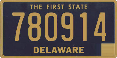 DE license plate 780914