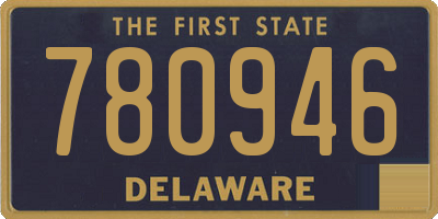 DE license plate 780946