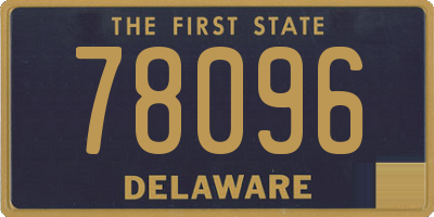 DE license plate 78096