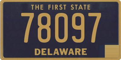 DE license plate 78097
