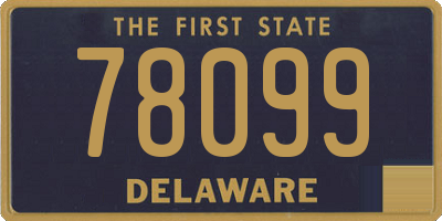 DE license plate 78099