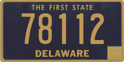 DE license plate 78112