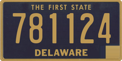 DE license plate 781124