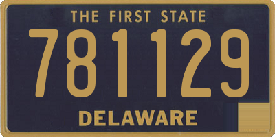 DE license plate 781129