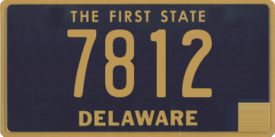 DE license plate 7812