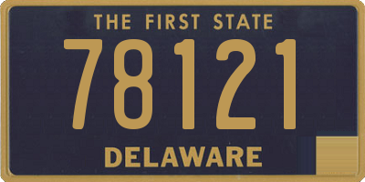 DE license plate 78121