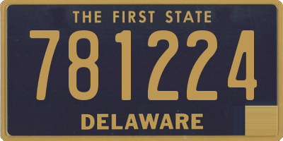 DE license plate 781224