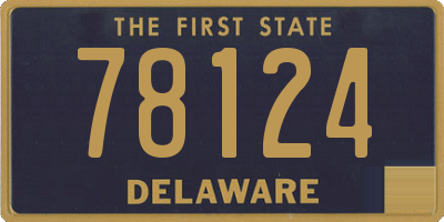 DE license plate 78124