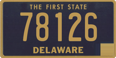 DE license plate 78126