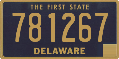 DE license plate 781267