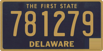 DE license plate 781279