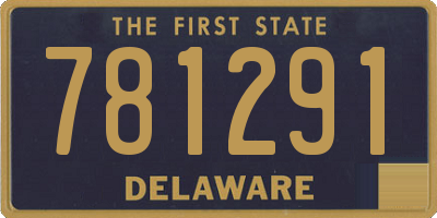 DE license plate 781291