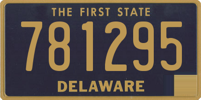 DE license plate 781295