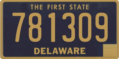 DE license plate 781309