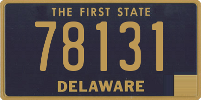 DE license plate 78131