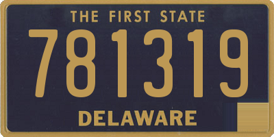 DE license plate 781319