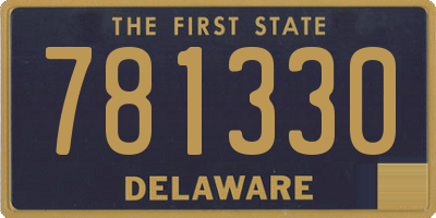 DE license plate 781330