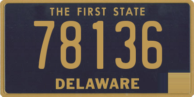 DE license plate 78136
