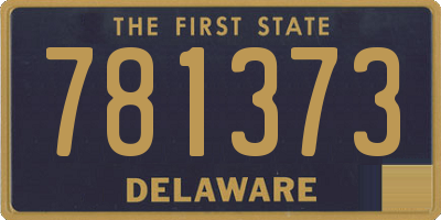 DE license plate 781373