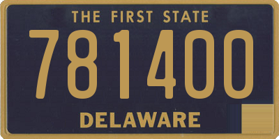 DE license plate 781400