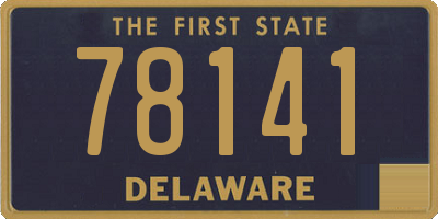 DE license plate 78141