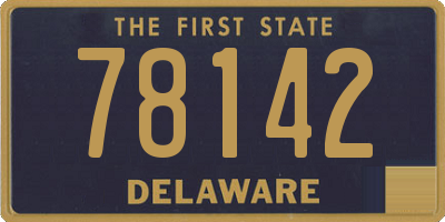 DE license plate 78142