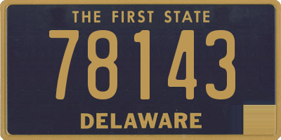 DE license plate 78143
