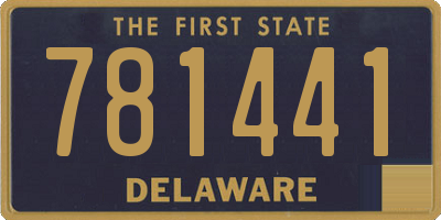 DE license plate 781441