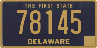 DE license plate 78145