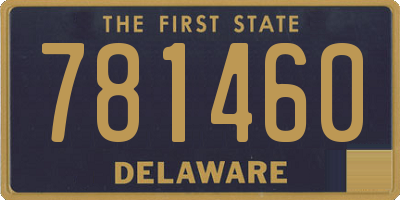 DE license plate 781460