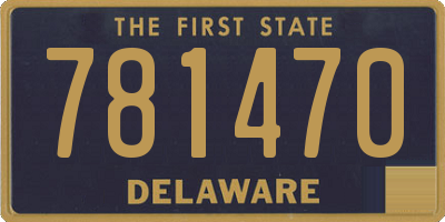 DE license plate 781470
