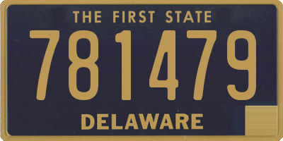 DE license plate 781479
