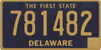 DE license plate 781482