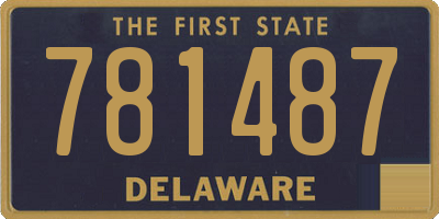 DE license plate 781487