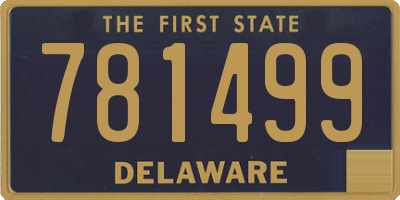 DE license plate 781499