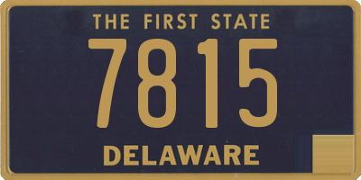 DE license plate 7815